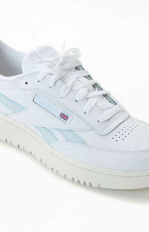 Women's White & Blue Club C Double Revenge Sneakers image number 6