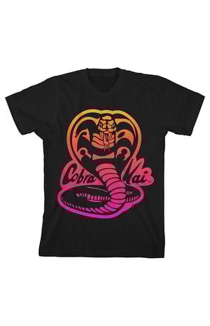 Kids Cobra Kai Neon Logo T-Shirt image number 1