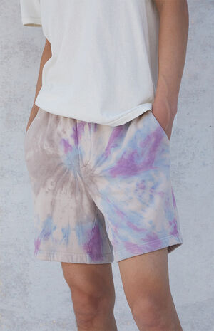 Spiral Tie Dyed Volley Shorts Spiral Tie Dyed Volley Shorts image number null