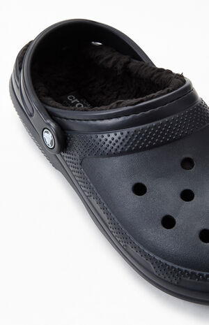 Black Crocs Unisex Classic Lined Clog, Mens