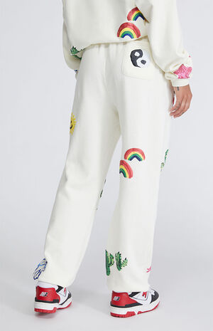 Eco Art Doodle Fleece Sweatpants image number 3