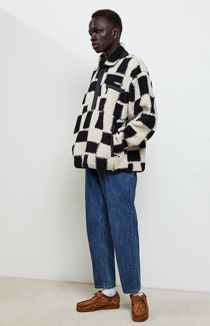 obey checkered hoodie