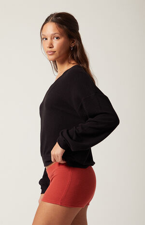 Active Aspen Waffle Knit Quinn Micro Shorts image number 3