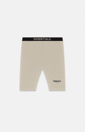 Essentials Tan Biker Shorts image number 1
