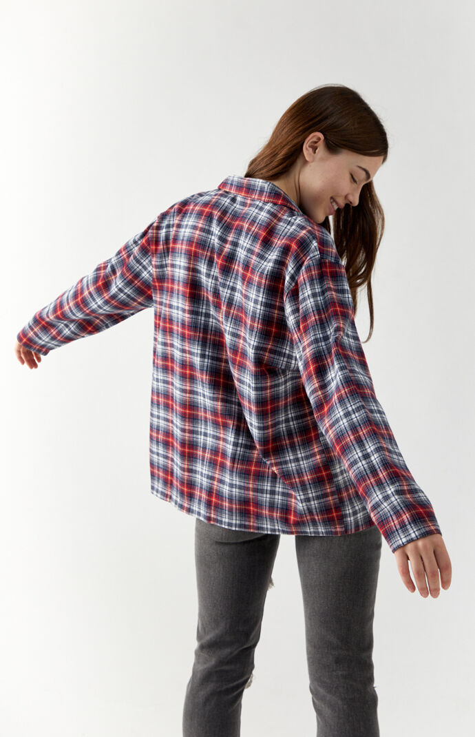 Long Sleeve Boyfriend Flannel Shirt