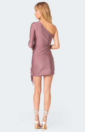 Nash One Shoulder Ruffle Mini Dress image number 3