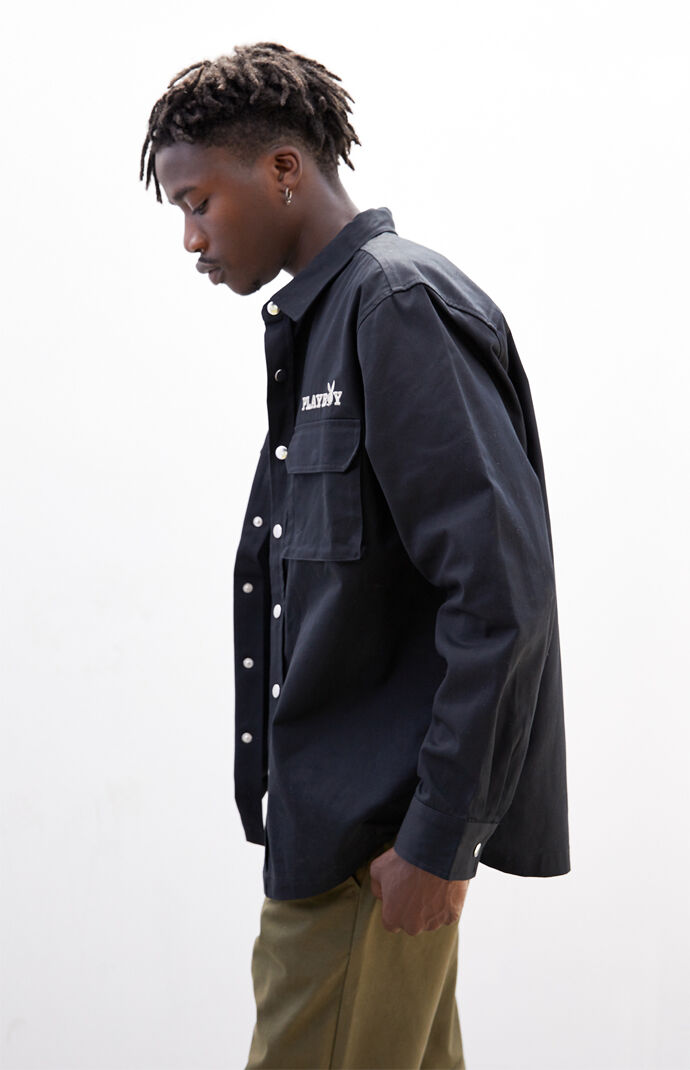 By PacSun Lock Up Long Sleeve Button Up Shirt