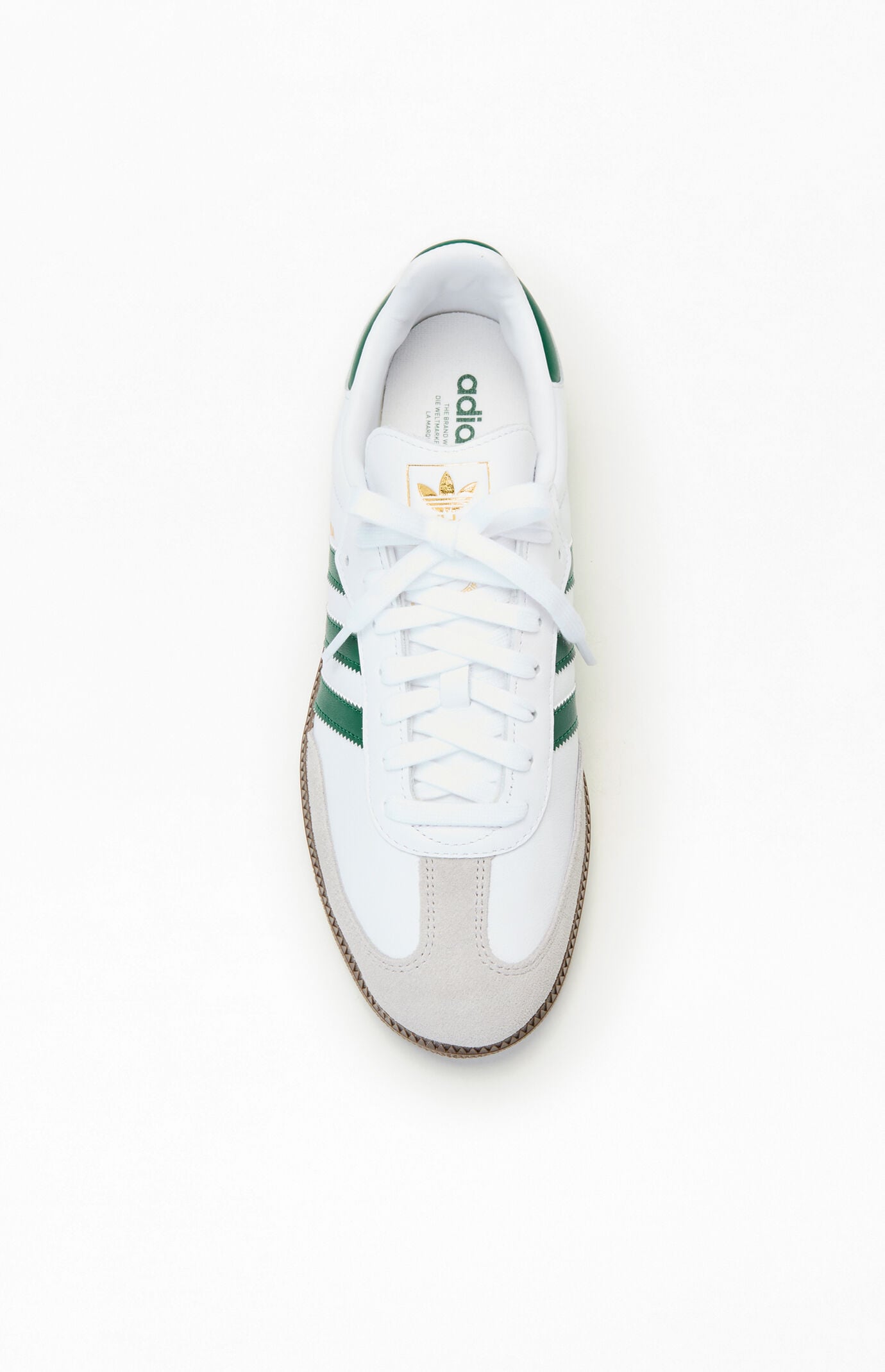 adidas White & Green Samba OG Shoes