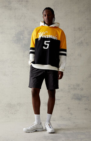 Black Zip Off Baggy Cargo Pants image number 3