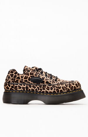 Women's Buzz 5 Eye Textured Leather Leopard Shoes image number 1