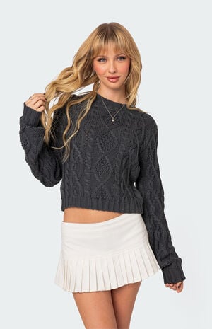 Poppy Cable Knit Sweater Poppy Cable Knit Sweater image number 1