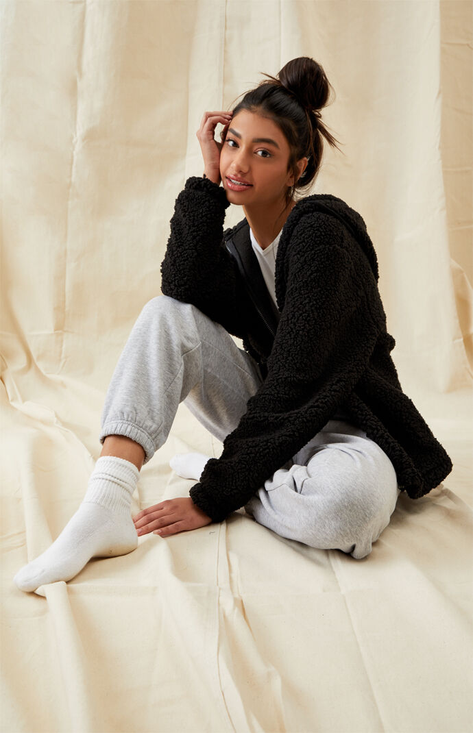 Pacsun best sale sherpa hoodie