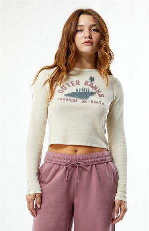 Topper Waffle Knit Long Sleeve Top image number 2