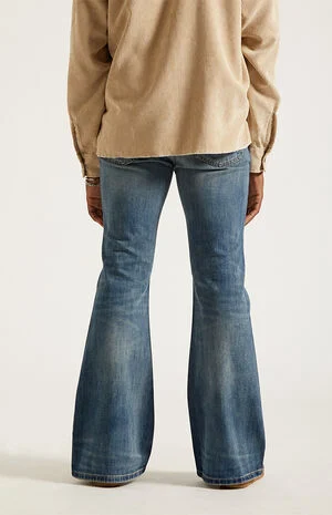 Jordan Baggy Bootcut Jeans Medium Blue Tint image number 5