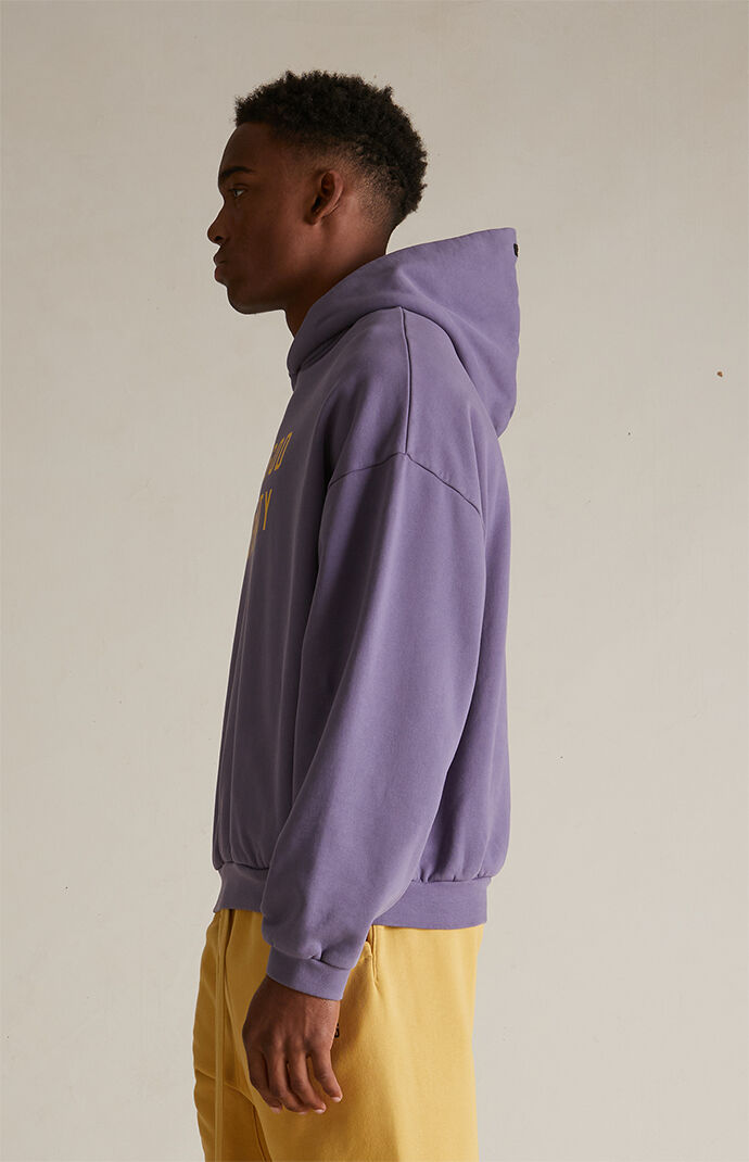 Fear of God Essentials Lavender Heavy Fleece Hoodie PacSun