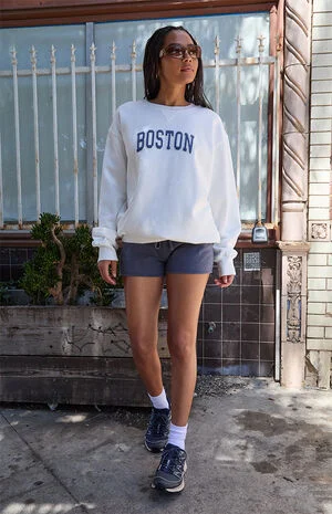 Navy Low Rise Sweat Shorts image number 1