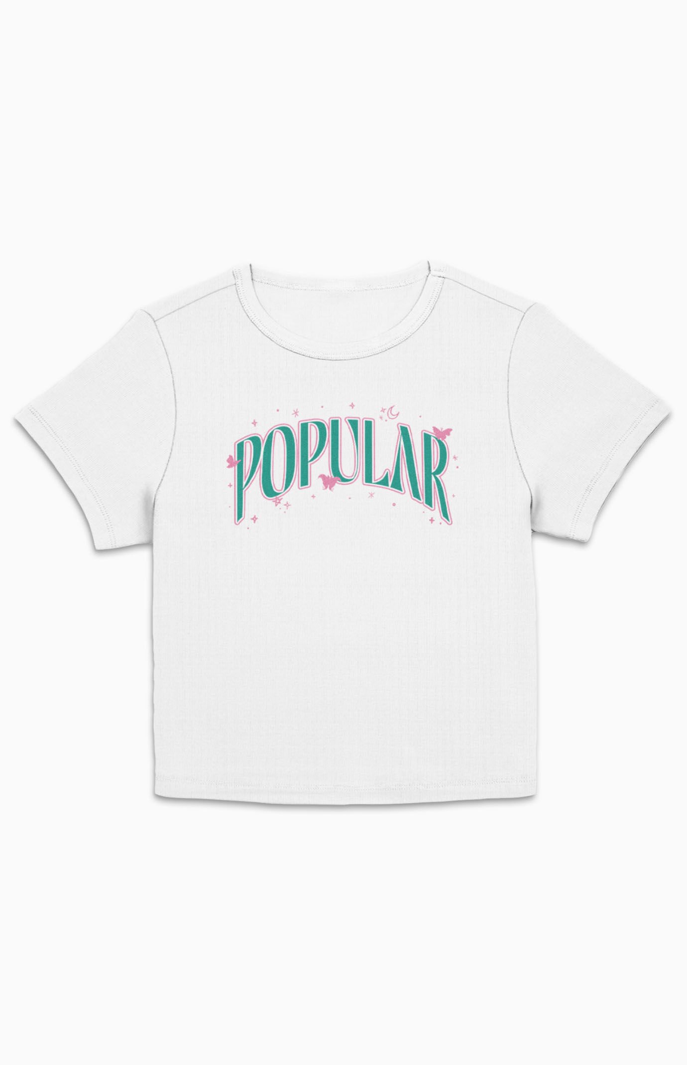 PacSun Wicked Arched Popular Text Cropped T-Shirt