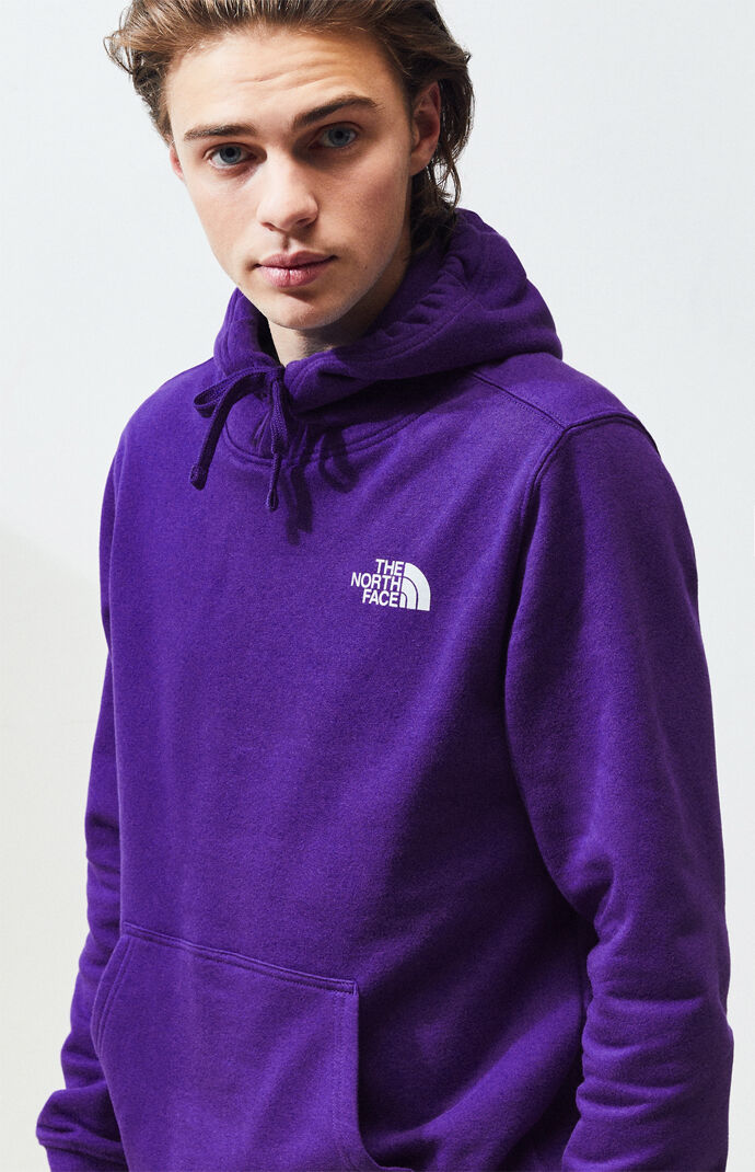 the north face hoodie purple