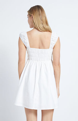 Cap Sleeve Smocked Mini Dress image number 3