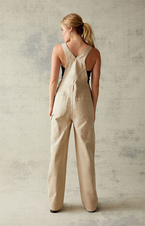 Sand Denim Overalls image number 4