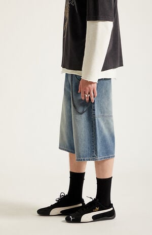 Austin&nbsp;Extreme Baggy Denim Shorts&nbsp;Chain&nbsp;Medium&nbsp;Blue image number 5