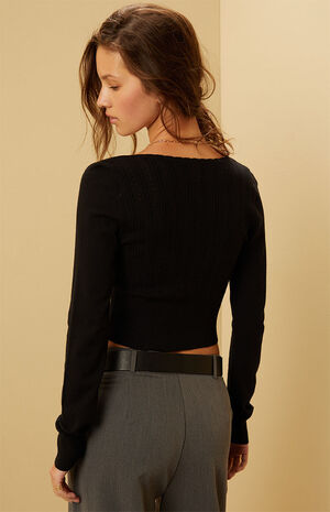 Frost Pointelle Sweater image number 4