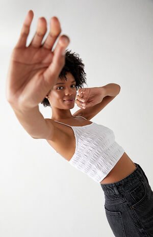 Variegated Smocked Tank Top image number 2