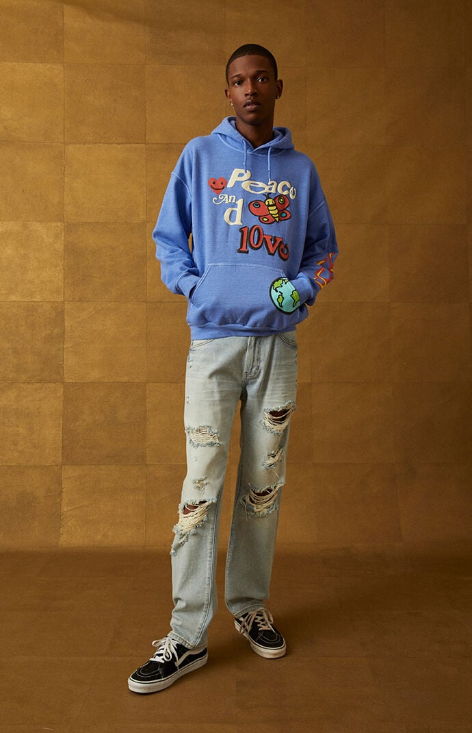 Peace and love sweatshirt sales