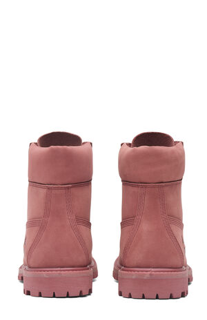 Women's Red Premium 6inch Waterproof Lace-Up Boots image number 5