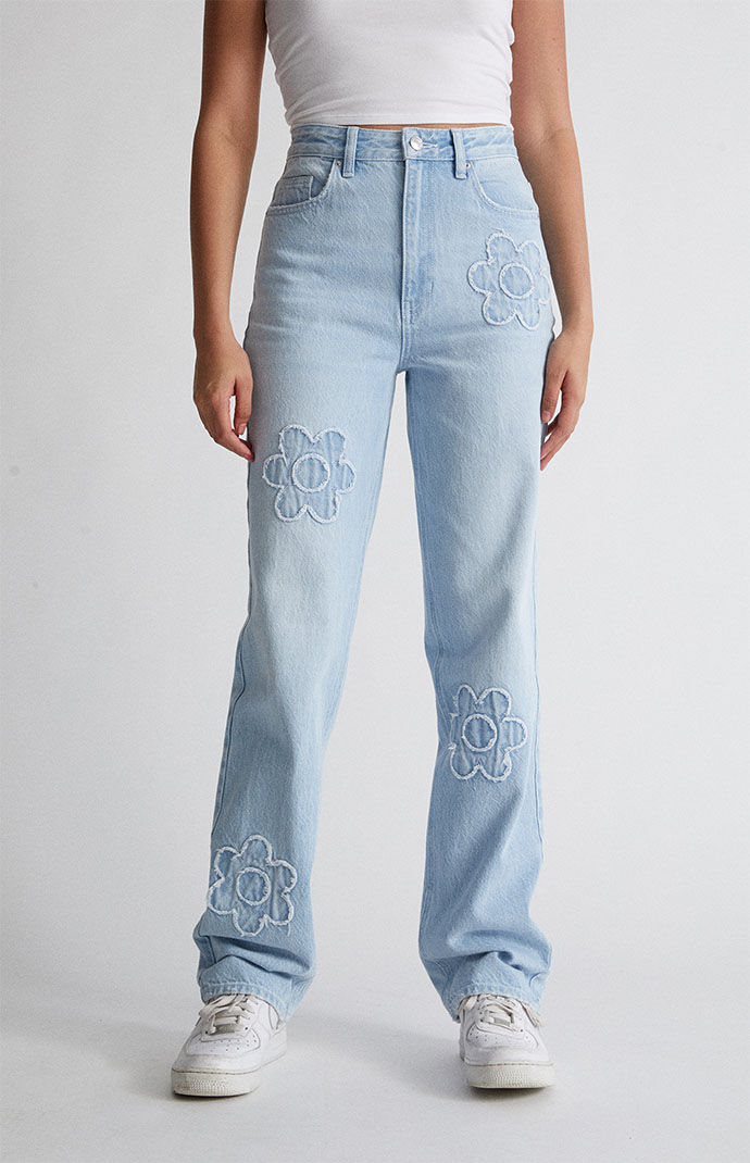 Pacsun shop flower jeans