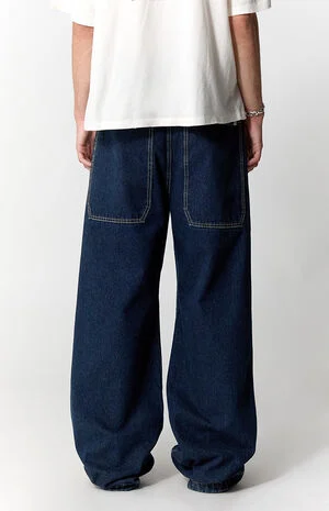 Blake Extreme Baggy Jeans Dark Indigo image number 4