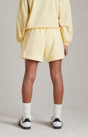 Essentials Garden Yellow Running Sweat Shorts image number 5