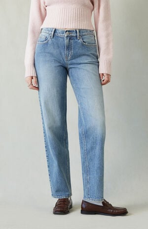 Jordyn Low Rise Straight Leg Jeans Stretch Medium Indigo Jordyn Low Rise Straight Leg Jeans Stretch Medium Indigo image number 2