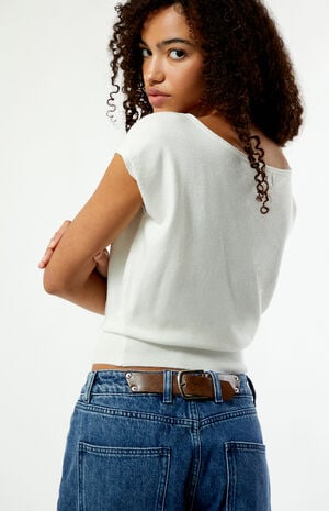 Dark Blue Mid Rise Balloon Jeans image number 3