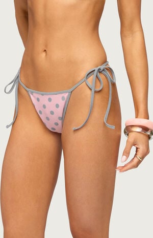 Tora Polka Dot String Bikini Bottom image number 2