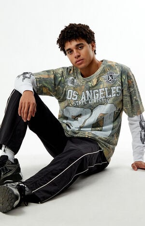 Pacsun Camo LA Division 80 Layered Long Sleeve T-Shirt | PacSun