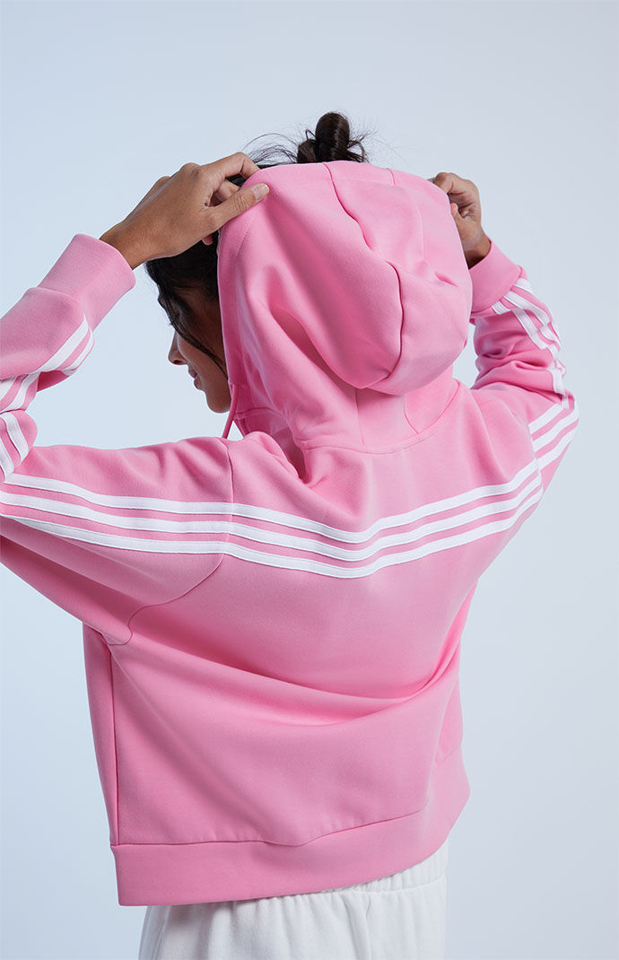 Adidas originals california full-zip hoodie pink hot sale