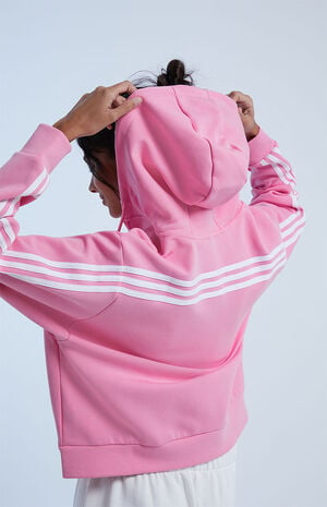 adidas Pink Full Zip Hoodie | PacSun