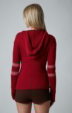 Number Knit Hoodie image number 5