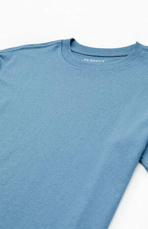Blue Loch Solid Boxy T-Shirt image number 2