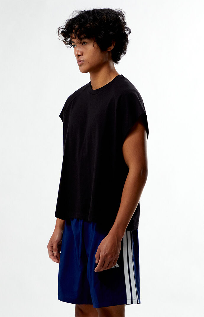 Pacsun Black Cropped Raglan T-Shirt