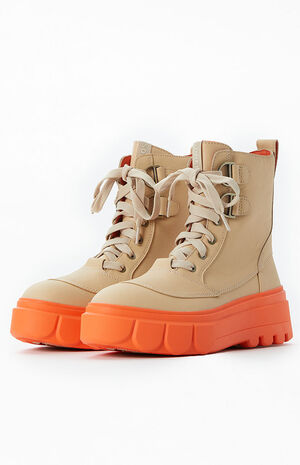 Women's Tan Caribou X Lace Boots image number 2
