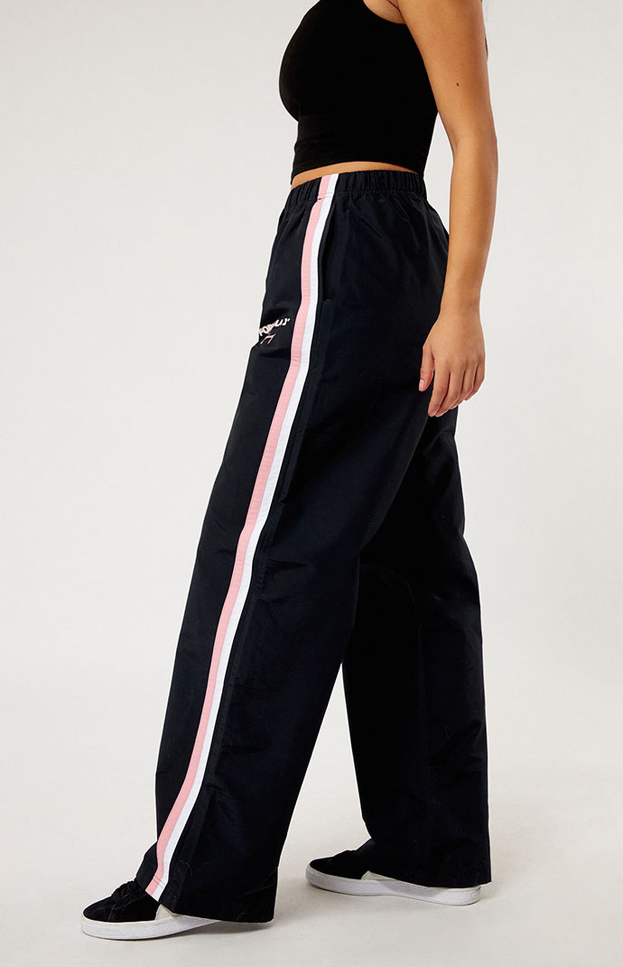 Ran Pintuck Track Pants 2 Black main image 1