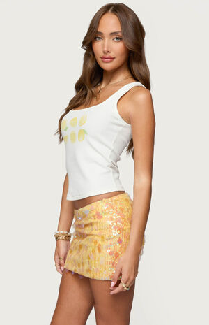 Lemon Drop Ribbed Tank Top image number 2