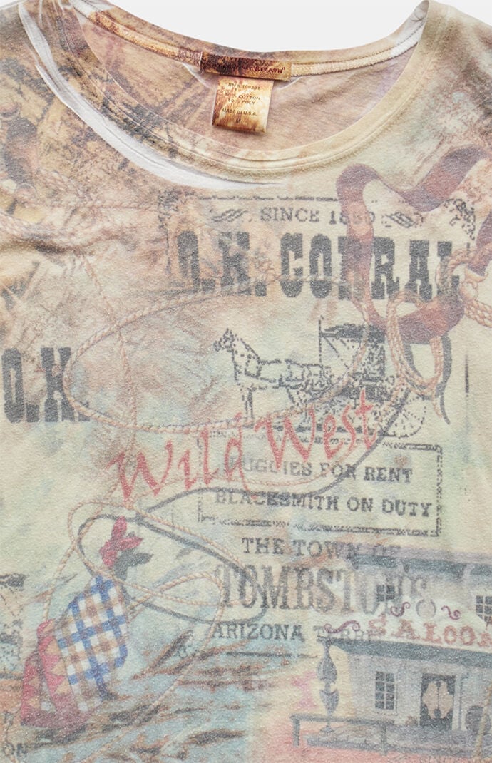 PS VINTAGE 2000s Wild West Graphic T-Shirt