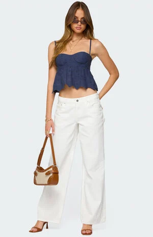 Emme Eyelet Corset image number 2