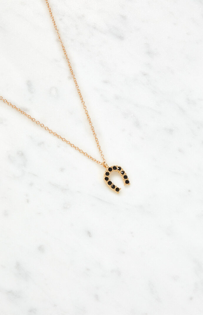 Rhinestone Horseshoe Necklace