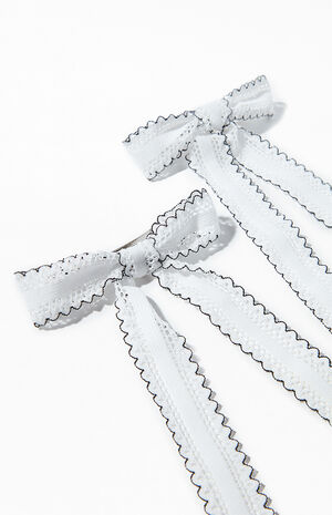 2 Pack Scallop Bow Clips image number 2