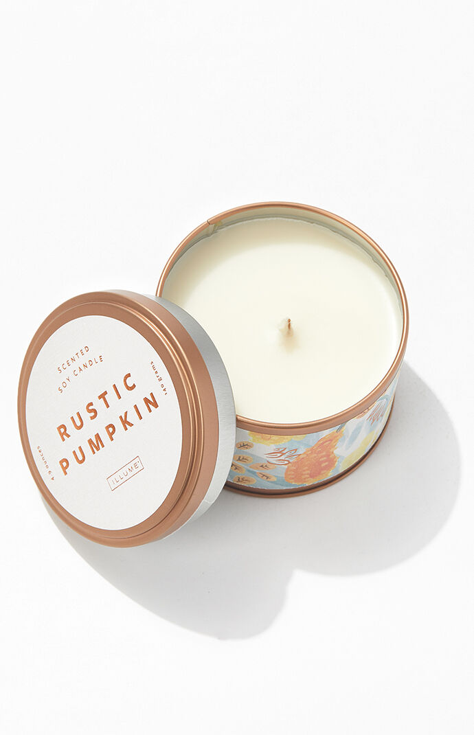 Rustic Pumpkin Tin Candle