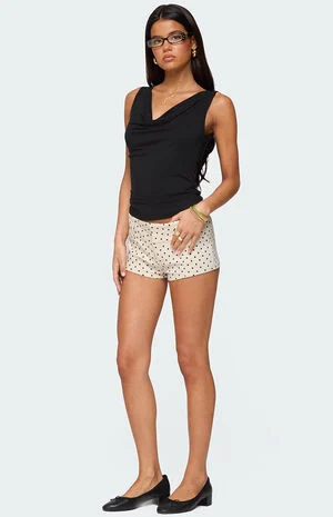 Twyla Polka Dot Stretch Shorts image number 3